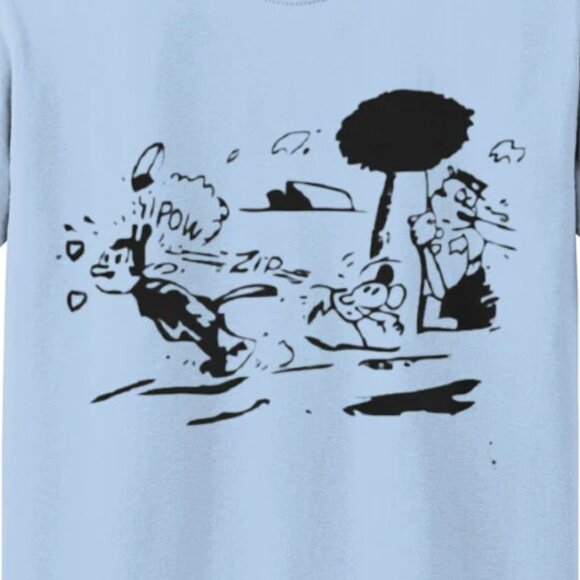 Pulp Fiction Jules Krazy Kat Light Blue T-Shirt 141 - Picture 2 of 5